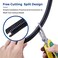 YCLYC Split Wire Loom 14 Inch 66FT Wire Protector Tubing for Cords Black Flexible Wire Conduit Cover Cord Protectors from Pets No Chew Electric Wire Cover
