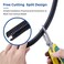 YCLYC Split Wire Loom 14 Inch 66FT Wire Protector Tubing for Cords Black Flexible Wire Conduit Cover Cord Protectors from Pets No Chew Electric Wire Cover