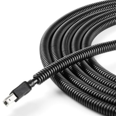 YCLYC Split Wire Loom 14 Inch 66FT Wire Protector Tubing for Cords Black Flexible Wire Conduit Cover Cord Protectors from Pets No Chew Electric Wire Cover