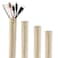StangH Cable Management Sleeve Organizer 19 Inch Home and Office Zipup Cable Sleeve Wire Organizer Flexible Cord Concealer Wrap Electrical Cord Covers for TVComputerDesk 4 Pieces Beige