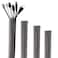 StangH Cable Management Sleeve Organizer 19 Inch Home and Office Zipup Cable Sleeve Wire Organizer Flexible Cord Concealer Wrap Electrical Cord Covers for TVComputerDesk 4 Pieces Grey