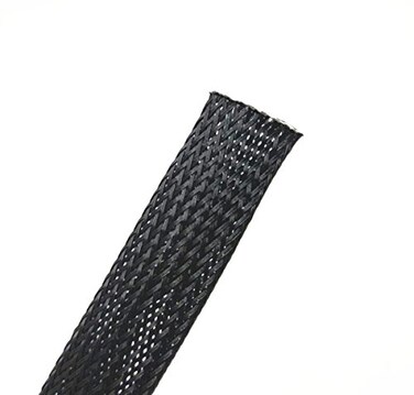 Wang-Data WangData 25ft125 PET Expandable Braid Sleeving Black Cable Management Sleeve Cord Organizer for wrap Protect Cables