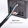 ZhiYo 66ft 45 inch Cable Sleeve Cord Wrap Wire Protector Tubing for Pets PC Cable Wrap Computer Cable Management Sleeve Black