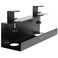 VIVO No Drill Clampon 17 inch Power Strip Cable Management Tray Under Standing Desk Steel Cord Organizer Black DESKCM6LB