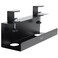 VIVO No Drill Clampon 17 inch Power Strip Cable Management Tray Under Standing Desk Steel Cord Organizer Black DESKCM6LB