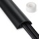 LZEOY 3FT PVC Cord Hider Black Floor Cord Protector with 07 x 04 Inch Extension Soft Wire Covers