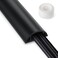 LZEOY 3FT PVC Cord Hider Black Floor Cord Protector with 07 x 04 Inch Extension Soft Wire Covers
