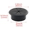 HJGarden 2inch Desk Cord Grommets Wire Desk Wire Cord Cable Grommets Hole Cover for Office PC Desk Cable Cord Organizer Plastic Cover 50MM Black