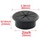 HJGarden 2inch Desk Cord Grommets Wire Desk Wire Cord Cable Grommets Hole Cover for Office PC Desk Cable Cord Organizer Plastic Cover 50MM Black
