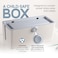 KinderSense Cable Management Box Cord Organizer with Child Proof Lock Cord Hider to Conceal WiresPower Strips from TVComputerDesk and Babies 12 X 525 x 525 Gray