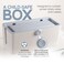 KinderSense Cable Management Box Cord Organizer with Child Proof Lock Cord Hider to Conceal WiresPower Strips from TVComputerDesk and Babies 12 X 525 x 525 Gray