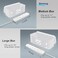 Bestong Power Strip Cover Box Cable Management Organizer 2 Pack White