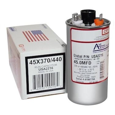 AMRAD Proline PB450E000S440DAGR Replacement 45 ufMfd 370440 VAC AmRad Round Universal Capacitor Made in The USA