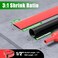 ELECFUN 12 Inch 8Ft 31 Marine Grade Adhesive Lined Heat Shrink Tubing