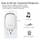 Zeapa Wireless Doorbells Plugin Battery Powered Easy to Install 1300 Ft Range 60 Chime LED Flash Waterproof Differentiate Various Doors Silver 2 Transmitter 2 Receiver for Home Office