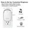 Zeapa Wireless Doorbells Plugin Battery Powered Easy to Install 1300 Ft Range 60 Chime LED Flash Waterproof Differentiate Various Doors Silver 2 Transmitter 2 Receiver for Home Office