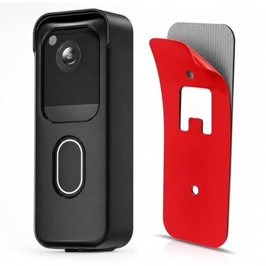 wochel No Drill Doorbell Mount for Blink Video Doorbell 2025 Release AntiTheft Adhesive Mounting Bracket for Home Security Camera System Full Cover Doorbell Holder for ApartmentRentalDormOffice