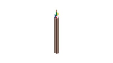 Southwire 64170422 187 Solid Copper Class 2 PowerLimited Thermostat Wire 50 feet Brown