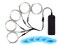 MaxLax Ice Blue EL Wire Noise Reduction Neon Lights Wire 5 in 1 Meter Electroluminescent Wire for Halloween Christmas Party DIY Decoration