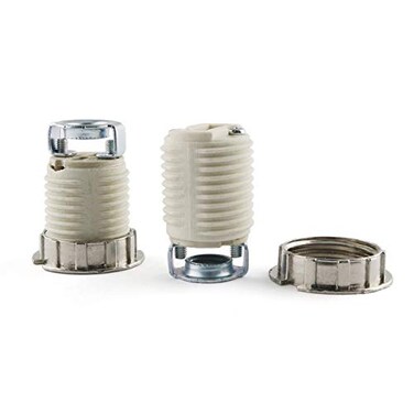 E-outstanding Eoutstanding G9 Ceramic Lamp Holder 2PCS G9 Halogen Light Bulb Base Socket Total Height 35mm