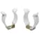 DGZZI T8 U Clips Holder 20PCS Stainless Steel U Shaped Lampholder Support with Plastic Finish for Light Bulbs Fluorescent Tube Lamp Bracket