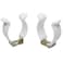 DGZZI T8 U Clips Holder 20PCS Stainless Steel U Shaped Lampholder Support with Plastic Finish for Light Bulbs Fluorescent Tube Lamp Bracket