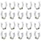 DGZZI T8 U Clips Holder 20PCS Stainless Steel U Shaped Lampholder Support with Plastic Finish for Light Bulbs Fluorescent Tube Lamp Bracket