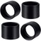 HINZIC 4Pcs Black Light Socket Shade Rings 112 Metal Lamp Shade Collar Rings Compatible with MediumBase Ceramic Sockets E26 E27 CeramicPorcelain Socket
