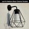HINZIC 4Pcs Black Light Socket Shade Rings 112 Metal Lamp Shade Collar Rings Compatible with MediumBase Ceramic Sockets E26 E27 CeramicPorcelain Socket