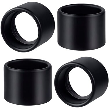 HINZIC 4Pcs Black Light Socket Shade Rings 112 Metal Lamp Shade Collar Rings Compatible with MediumBase Ceramic Sockets E26 E27 CeramicPorcelain Socket