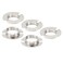 PATIKIL G9 Light Socket Rings 5 Pack Shade Holder Adapter Alloy Ring for 34 Diameter Table Floor Lamp Silver Tone