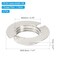PATIKIL G9 Light Socket Rings 5 Pack Shade Holder Adapter Alloy Ring for 34 Diameter Table Floor Lamp Silver Tone