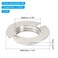 PATIKIL G9 Light Socket Rings 5 Pack Shade Holder Adapter Alloy Ring for 34 Diameter Table Floor Lamp Silver Tone