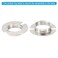 PATIKIL G9 Light Socket Rings 5 Pack Shade Holder Adapter Alloy Ring for 34 Diameter Table Floor Lamp Silver Tone