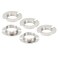 PATIKIL G9 Light Socket Rings 5 Pack Shade Holder Adapter Alloy Ring for 34 Diameter Table Floor Lamp Silver Tone