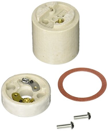 Leviton 30 Incandescent Lampholder Medium Base Two Piece Porcelain 660W600V Keyless with Two 832 By 12 Inch Long Mounting Screws