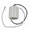 Leviton Medium Base OnePiece Keyless Incandescent Glazed Porcelain Lampholder Mounting Screws Single Circuit 10085 White