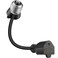 Feekoon 1 Pack 3 Outlet Light Socket Adapter Convert E26E27 Bulb Socket to 3 Prong Outlet with Extension Cord Light Bulb Plug Adapter Converter Suitable for Outdoor Porch Garage Patio Use Black
