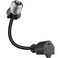 Feekoon 1 Pack 3 Outlet Light Socket Adapter Convert E26E27 Bulb Socket to 3 Prong Outlet with Extension Cord Light Bulb Plug Adapter Converter Suitable for Outdoor Porch Garage Patio Use Black