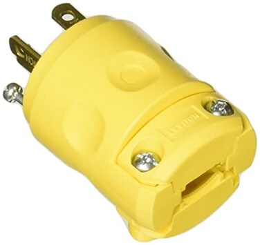 Leviton 20 Amp 250 Volt Plug Grounding 620PV Yellow