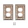 SLEEKLIGHTING SleekLighting Wall plates Decorative Tumbled Antique Copper Electric Outlet and Switch Covers Style 1 Gang Duplex 2 Pack