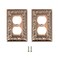 SLEEKLIGHTING SleekLighting Wall plates Decorative Tumbled Antique Copper Electric Outlet and Switch Covers Style 1 Gang Duplex 2 Pack