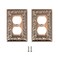 SLEEKLIGHTING SleekLighting Wall plates Decorative Tumbled Antique Copper Electric Outlet and Switch Covers Style 1 Gang Duplex 2 Pack