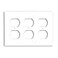 Leviton 3Gang Duplex Device Receptacle Wallplate Standard Size Thermoset Device Mount 88030 White