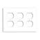 Leviton 3Gang Duplex Device Receptacle Wallplate Standard Size Thermoset Device Mount 88030 White