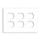 Leviton 3Gang Duplex Device Receptacle Wallplate Standard Size Thermoset Device Mount 88030 White