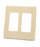 Leviton 2Gang Decora Plus Screwless Wall Plate 80309ST Light Almond