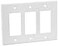Leviton 3Gang DecoraGFCI Device Wallplate 80611W White