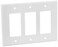 Leviton 3Gang DecoraGFCI Device Wallplate 80611W White