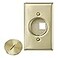Leviton QuickPort Floor Jack Assembly Two Blank Inserts Solid Brass 416520